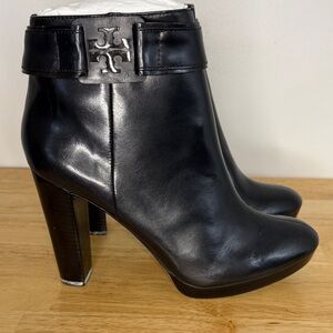 Tory Burch Brand New Black Leather Ankle Boots